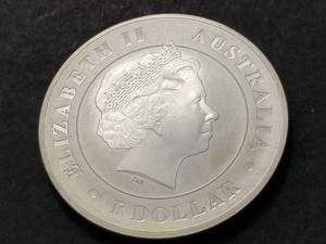 lot 37 image: 2014 AUSTRALIAN $1 CROCK 1 TROY OZ .999 FINE SILVER