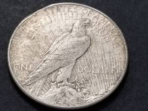 lot 39 image: 1928-S PEACE SILVER DOLLAR