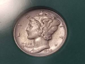 lot 43 image: 1939-D MERCURY DIME AU