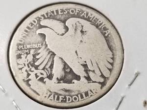 lot 62 image: 1917 WALKING LIBERTY HALF DOLLAR