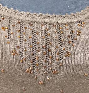 lot 37 image: New Beaded Sigrid Olsen Beaded Tank