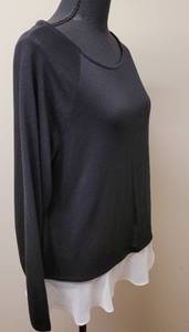 lot 43 image: New INC Sweater with Skirting Detail