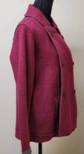 lot 53 image: New Eileen Fisher Double-Breasted  Wool-Blend Jacket