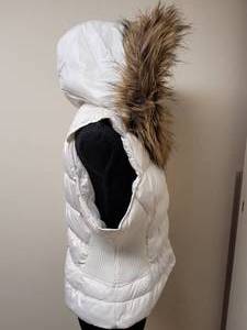 lot 63 image: Guess Quilted Vest with Faux Fur on Hood