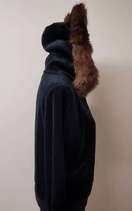 lot 64 image: Ralph Lauren Hoodie with Removable Faux Fur Hood