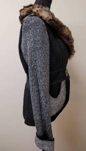 lot 216 image: New Fantazia Cardigan with Faux Fur Collar