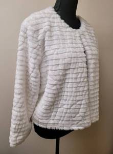 lot 231 image: New Calvin Klein Faux Fur Jacket