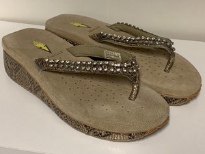 lot 105 image: Volatile Sandals with Rhinestone Decorative Straps