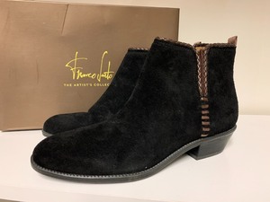lot 122 image: Franco Sarto Ankle Boots Suede Black (NEW)