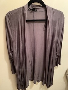 lot 158 image: AGB Light Gray Cardigan Sweater