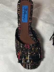 lot 85 image: Tweed Pump & Pewter Bootie Set