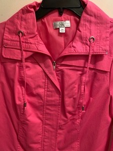 lot 140 image: Cute Hot Pink Zip Up Light Weight Jacket by Studio Works
