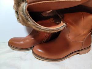 lot 264 image: New Lucky Brand Riding Boots with Faux Fur Accent