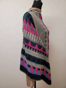 lot 292 image: Multi-Color Knit Cape & Christopher Banks Cotton Turtleneck