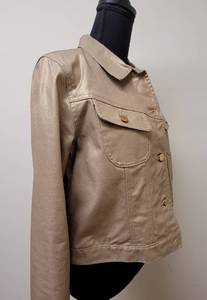 lot 296 image: Shimmering Ralph Lauren Jeans Co. Gold Jacket