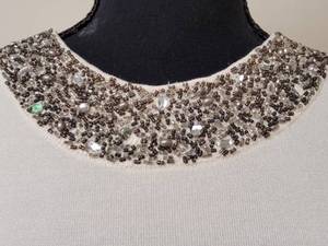 lot 310 image: INC Beaded  Silk Blend Sweater