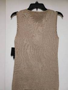 lot 313 image: New  Glittering Gold Alfani Sleeveless Pullover