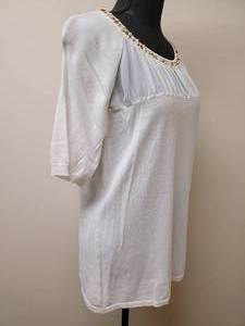 lot 326 image: New Cable & Gauge Gold & Faux Pearl Bead Top