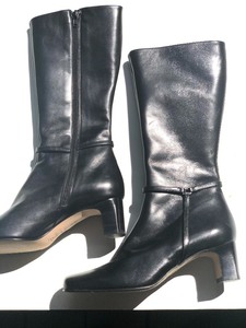 lot 372A image: Two Pairs of Ladies Knee High Boots in Black