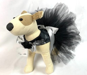 lot 4 image: Size Small Girl Dog Fancy Black Tutu Dress, Plaid Pull-On Dress and More