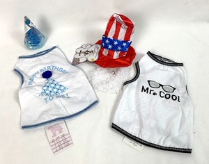 lot 9 image: Size M Boy Dog Shirts and Costume - BD, 4th of July and More