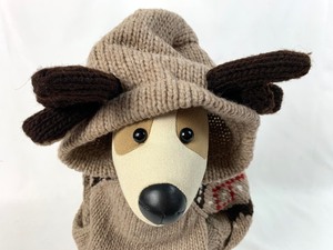 lot 19 image: Size L Boy Dog Organic Wool Sweater, Hoodie, Rubber Boots, Tank Shirt, Mr. Bill and More