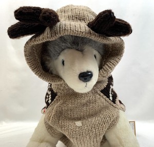 lot 54 image: Size L Dog Organic Wool Moose Hoodie Sweater, Two CottonPoly Hoodies, and Tick Key