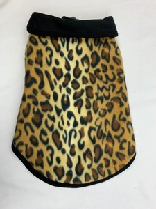 lot 57 image: Size M Reversible LeopardBlk Fleece Coat, Tank Shirt, Boots and CBD Oil