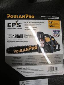 lot 109 image: poulan pro pr5020 chainsaw with cas...