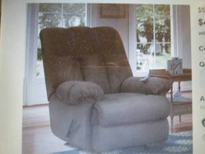 lot 132 image: padded massage recliner brown ...