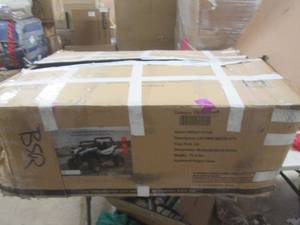 lot 134 image: 12 volt 2 seater utv broken plastic...
