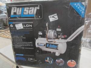 lot 148 image: pulsar 6 gallon air compressor unte...