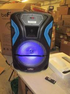 lot 165 image: be free 15 inch  speaker powers on ...