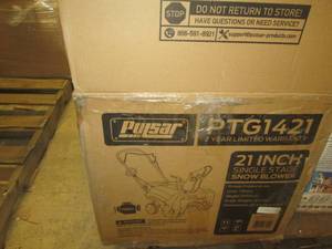lot 174 image: pulsar 21 inch single stage snowblo...