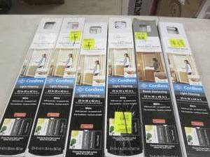 lot 201 image: 6 mainstays 1 inch vinyl mini blind...