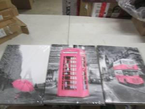 lot 213 image: art work on canvas...