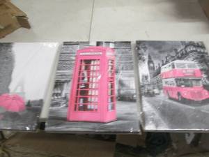 lot 215 image: art work on canvas...