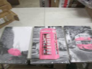 lot 216 image: art work on canvas...