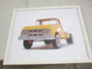 lot 232 image: frames truck art 16x20...