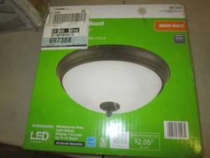 lot 255 image: 11 inch flush mount led light ...
