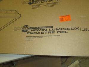 lot 277 image: 2 foot x 4 foot LED lay in troffer ...