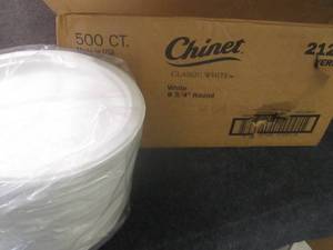 500 ct Chinet 8.75 inch White Paper...