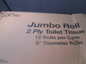Case of 12 Jumbo Rolls Toilet Tissu...