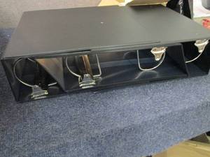 8 Large Heavy Duty 4 inch Black Bin...