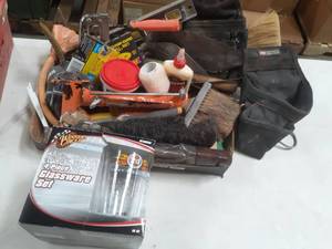 lot 72 image: Masonry and Drywall Tools & Supplies See Pics for all included