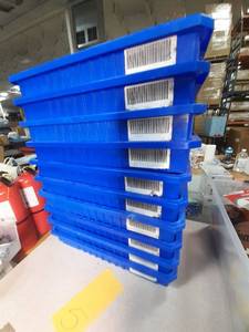 lot 5 image: Lot of 10 Extra Large Sized Parts Organizer Bins