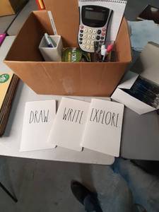 lot 43 image: Lot of Office Products such as Paper, Rubber Bands, Tape, Post-It notes and more