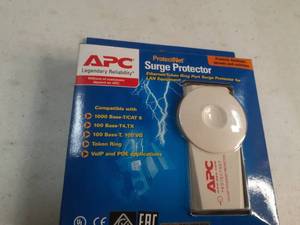 lot 59 image: APC Legendary Reliability ProtectNet Surge Protector EthernetToken Ring Port Surge Protector for Lan Equipment