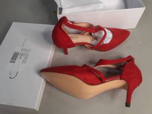 lot 101 image: Womens Dress Shoes Midight Velvet size 12
