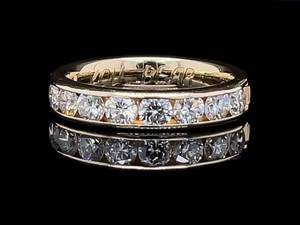 lot 13 image: 1.20 Carat Diamond Estate Band  Ring in 14k Yellow Gold $5,950 Retail VIDEO